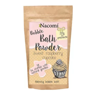 Nacomi Nacomi Puder do kąpieli Malinowa babeczka 150g NACO-1876 - Kosmetyki do kąpieli - miniaturka - grafika 1