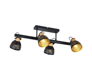 Prezent 27524 - Żyrandol natynkowy MESCALA 4xE14/40W/230V czarny - Lampy sufitowe - miniaturka - grafika 1