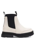 Buty dla dziewczynek - Nelli Blu Kozaki CM230314-1 Écru - miniaturka - grafika 1