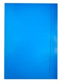 Teczki i skoroszyty - Biuronimo Teczka kartonowa z gumką A4 - niebieska TZGTA4NB - miniaturka - grafika 1