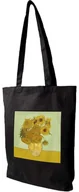 Torby i wózki na zakupy - Torba z naszywką Martwa natura: wazon z piętnastoma słonecznikami Vincent Van Gogh - miniaturka - grafika 1