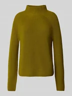 Swetry damskie - Sweter z dzianiny o kroju regular fit z czystej bawełny - miniaturka - grafika 1
