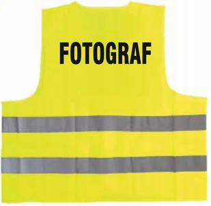 Kamizelka odblaskowa z nadrukiem FOTOGRAF rozmiar XL - Odzież robocza - miniaturka - grafika 1