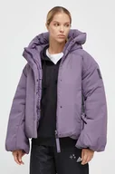 Kurtki damskie - adidas kurtka puchowa damska kolor fioletowy zimowa - miniaturka - grafika 1