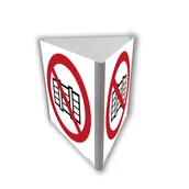 Systemy ekspozycyjne i znaki informacyjne - BA804 NIE ZASTAWIAĆ (3D DOŚCIENNY), PN - PŁYTA PCV 1MM; (250X250MM) - miniaturka - grafika 1