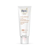 Balsamy i kremy do opalania - RoC Soleil-Protect Anti-Brown Spot Unifying Fluid SPF 50 Ochrona przeciwsłoneczna 50 ml - miniaturka - grafika 1