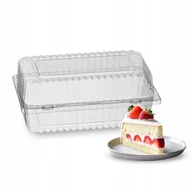 Pojemniki kuchenne - Pojemnik na Ciasto Opakowanie Cukiernicze Przezroczyste Zamykane 50 szt. - miniaturka - grafika 1