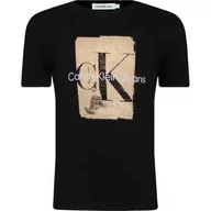 Koszulki dla chłopców - CALVIN KLEIN JEANS T-shirt | Regular Fit - miniaturka - grafika 1