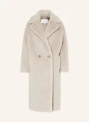 Płaszcze damskie - Max Mara Płaszcz Ze Sztucznego Futra Tedgirl Z Dodatkiem Alpaki beige - miniaturka - grafika 1