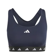 Biustonosze - adidas PowerReact Lekkie wsparcie sportowe stanik, Legend Ink, XXS - miniaturka - grafika 1