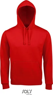SOLS Bluza męska z kapturem Spencer 02991 Czerwony Czerwony L - Bluzy męskie - miniaturka - grafika 1