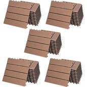 Podesty i deski tarasowe - Płytki WPC Zestaw 55 szt. Klasyczne Terakota 30x30cm - miniaturka - grafika 1