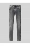 Spodnie męskie - Jeansy o kroju slim fit z efektem znoszenia model ANBASS - Replay - miniaturka - grafika 1