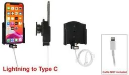 Uchwyt do Apple iPhone 11 Pro z możliwością wpięcia kabla lightning USB-C - Uchwyty samochodowe do telefonów - miniaturka - grafika 1