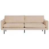 Sofy i kanapy - Sofa 3-osobowa welurowa beżowa VINTERBRO - miniaturka - grafika 1