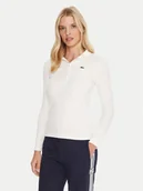 Koszulki i topy damskie - Lacoste Polo DF5281 Beżowy Slim Fit - miniaturka - grafika 1