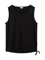 Koszulki i topy damskie - TOM TAILOR top damski ze wzorem, 14482 – Deep Black, L - miniaturka - grafika 1