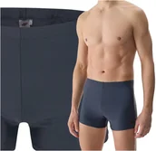 Kąpielówki męskie - Kąpielówki bokserki męskie 4F 4FWSS24USWTM027-22S Antracyt - miniaturka - grafika 1