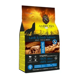 Ambrosia Jagnięcina I Łosoś 2kg - Sucha karma dla psów - miniaturka - grafika 1