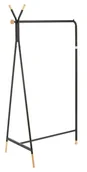 Wieszaki i stojaki - Minimalistyczny Stojący Czarny Wieszak Na Ubrania K6-T23 - miniaturka - grafika 1