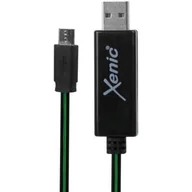 Kable USB - Xenic USB-MICRO USB 1M zielony - miniaturka - grafika 1