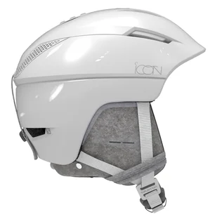 Damski Kask SALOMON HELMET ICON2 C. AIR WHITE GLOSSY PREM L40837100 – Biały - Kaski narciarskie - miniaturka - grafika 1