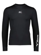 Koszulki sportowe męskie - Mizuno Koszulka sportowa "Baselayer" w kolorze czarnym - miniaturka - grafika 1