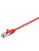 Kable miedziane - Goobay CAT 5  050 FTP; CAT 5e Netzwerkkabel; 2 X RJ45 wtyczka foliengeschirmt [SC], czerwony 4040849501500 - miniaturka - grafika 1