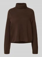 Swetry damskie - Golf o kroju relaxed fit z mieszanki wełny - miniaturka - grafika 1