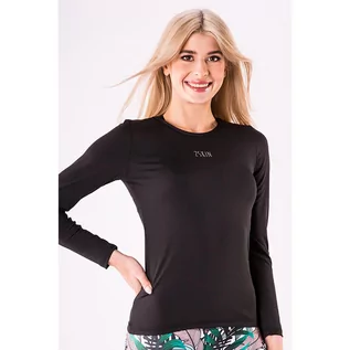 Koszulki sportowe damskie - Bluzka z długim rękawem do biegania damska 2skin Sprint czarna - grafika 1