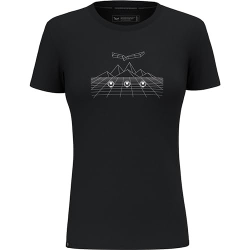 Salewa Pure Dolomites Merino T-Shirt damski, Black Out, M