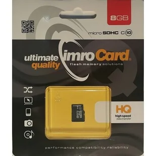 Karta pamięci IMRO microSDHC 8GB MICROSD10 8G - Karty pamięci - miniaturka - grafika 1