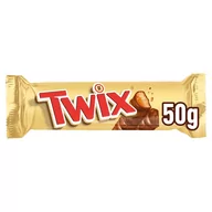Batoniki - Twix Baton z ciastkami i karmelem oblany czekoladą 50 g (2 x 25 g) - miniaturka - grafika 1