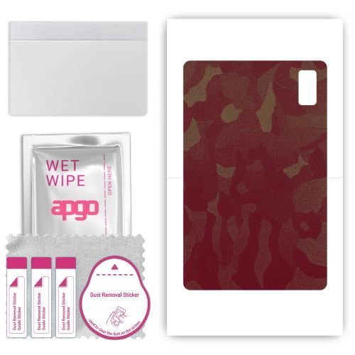 folia naklejka skórka strukturalna na TYŁ do HTC A101 - Moro Camo Bordowy - apgo SKINS