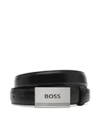 Paski - BOSS Pasek J51741 D Czarny - miniaturka - grafika 1