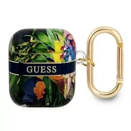 Akcesoria do słuchawek - Guess GUA2HHFLB AirPods cover niebieski/blue Flower Strap Collection - miniaturka - grafika 1