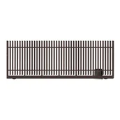 Ogrodzenia - Polbram Brama przesuwna bez przeciwwagi Negros 4x1,5 m prawa brązowa automat - miniaturka - grafika 1