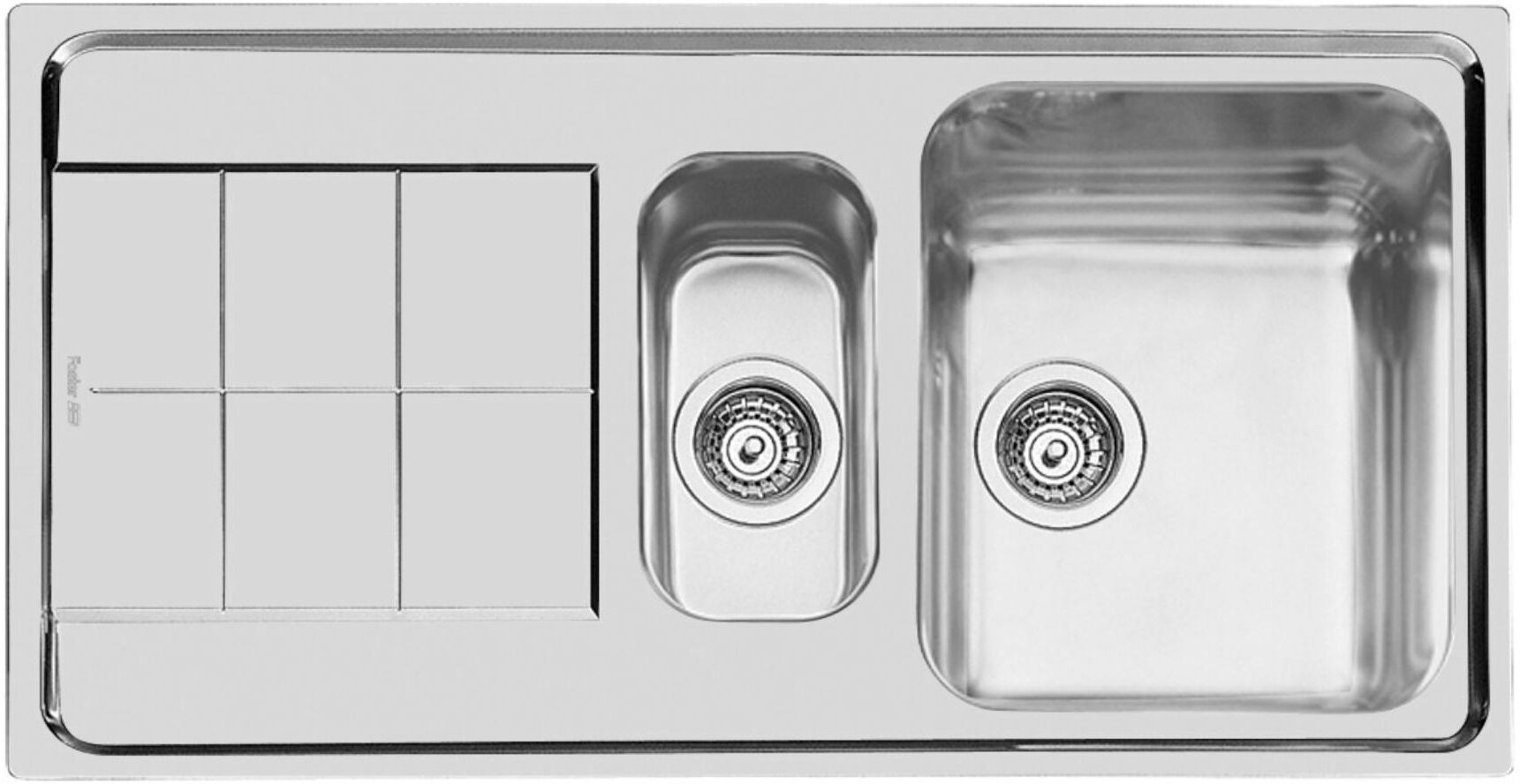 Foster Zlewozmywak 2163061 KS SINK 970x500 1,5 RH/B+DR