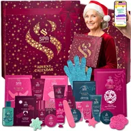 Ozdoby bożonarodzeniowe - PREZENT DLA MAMY BABCI NA ŚWIĘTA • Kalendarz Adwentowy Kosmetyki SPA do Ciała i Twarzy Zestaw Kosmetyków w Kalendarzu Adwentowym DLA NIEJ + EBOOK - miniaturka - grafika 1