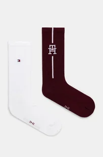 Tommy Hilfiger skarpetki 2-pack męskie kolor biały 701229850 - Skarpetki męskie - miniaturka - grafika 1