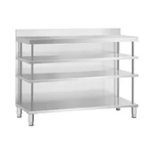 Meble gastronomiczne - Royal Catering Stół roboczy barowy stal nierdzewna 150 x 60 x 105 cm - miniaturka - grafika 1