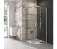 Kabiny prysznicowe - Ravak 3B270C00Z1B-Kabina prysznicowa czteroczęściowa półokrągła BLIX 90x90cm chrom błyszczący - miniaturka - grafika 1