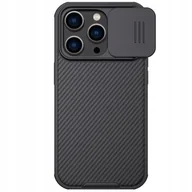 Etui i futerały do telefonów - Nillkin CamShield Pro Case etui iPhone 14 Pro pancerny pokrowiec osłona na aparat kamerę czarny - miniaturka - grafika 1
