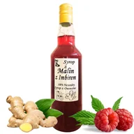 Syropy i koncentraty owocowe - SYROP MALINA z IMBIREM 500ml – Naturalny z Podhala, do herbaty - miniaturka - grafika 1