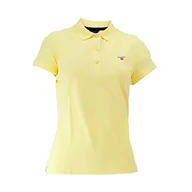 Koszule damskie - GANT Damska koszula polo Summer Pique Lemonade Yellow, Standard, Żółty cytrynowy, M - miniaturka - grafika 1