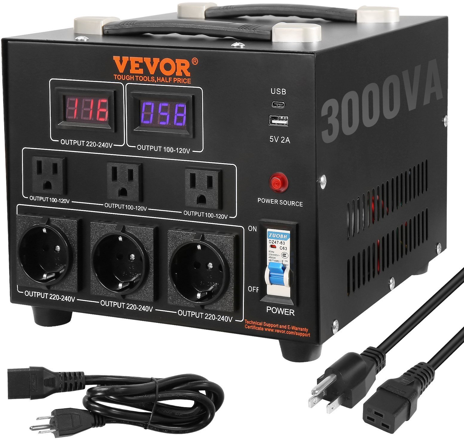 Przetwornica Napięcia Transformator 3000 VA