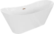 Wanny - Mexen Celia wanna wolnostojąca 170 x 75 cm, biała, przelew różowe złoto - 52331707500-60 - miniaturka - grafika 1