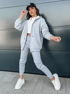 Dresy damskie - Komplet dresowy damski AMILIA PREMIUM szary Dstreet AY0778-XL - miniaturka - grafika 1