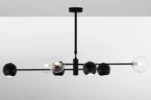 Czarna lampa do stylowego salonu JUP 1996 MO8 CZ TR - Lampy sufitowe - miniaturka - grafika 1