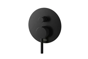 Kohlman Axel Black Bateria wannowo-prysznicowa podtynkowa czarny mat QW210AB - Baterie podtynkowe - miniaturka - grafika 1